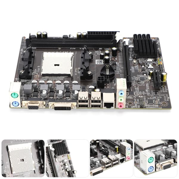 A55 stasjonær datamaskin hovedkort FM1-grensesnitt 905Pin CPU DualCore QuadCore DDR3