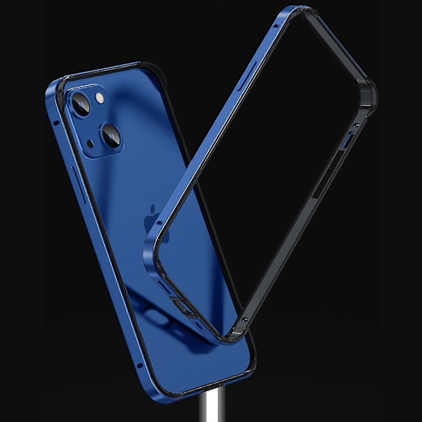 Metall Bumper Ramme Deksel for iPhone 15 Pro Max/Ultra - Aluminium Ramme, Slank, Hardt Deksel svart