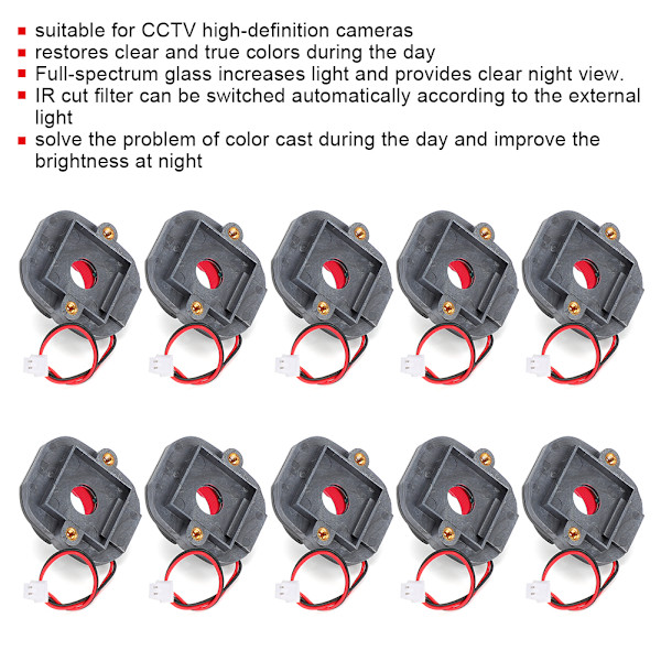 10 stk Lens Mount Holder Filter Switcher HD IR CUT til minikamera 3MP