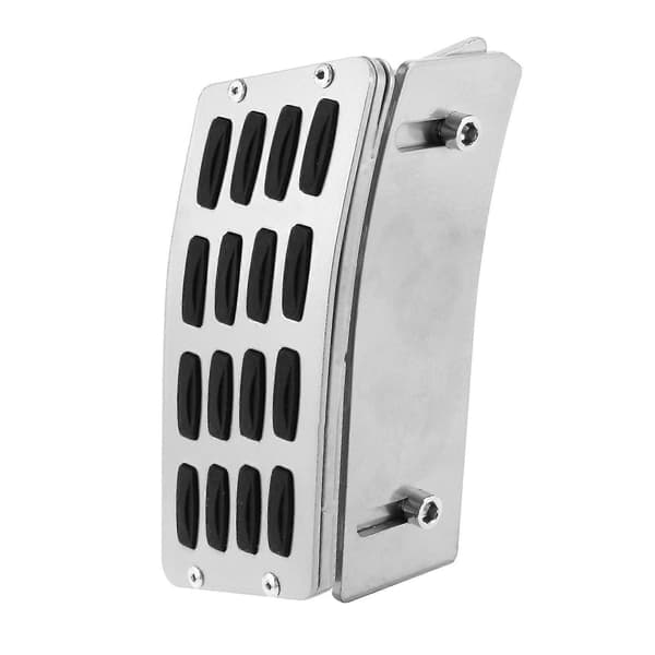 Adjustable Height Car Pedal Extender Kit for Brake Accelerator Foot Rest Cover Silver