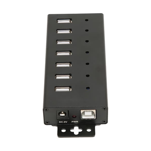 USB2.0 Hub 7 porte med multipel beskyttelse, industriel kvalitet USB2.0 Hub til bærbar pc-computer, amerikansk stik 100-240V