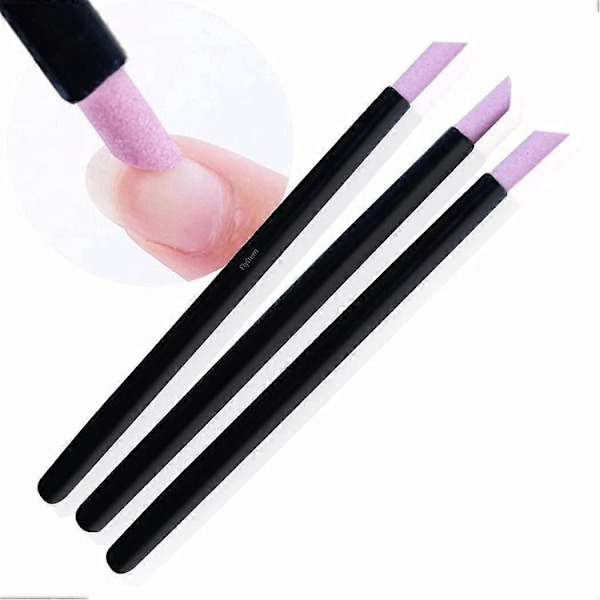 3 st stenbälte sandpapper nagelfil nagelverktyg nagelpenna nagelbandsborttagare trimmerpenna