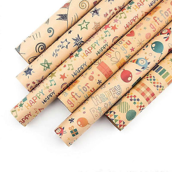 Uusi nuottipaperi askartelupaperi Ystävänpäivän syntymäpäivälahjapakkaus lomalahjojen käärepaperi DIY-setti