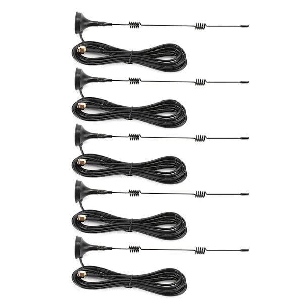 5 stk. SMA‑M 2.4G-antenne med router magnetisk base ekstern forlængelse til YAESU VX‑3R
