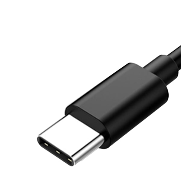 USB C-kabel USB 2.0 PVC Snabbladdning Dataöverföring Typ C-kabel för mobiltelefoner surfplattor 2m Svart