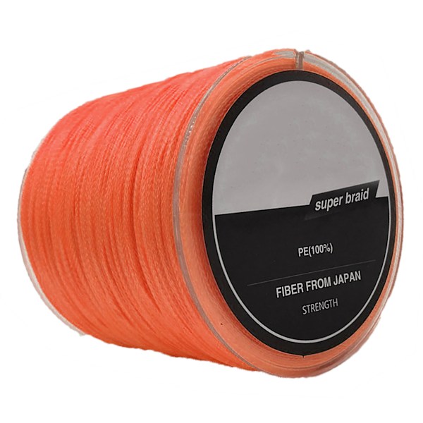300m PE Fiske Linje Karpf 4 Strängar Flätad Anti Bite Linje för Reservoar Lure Fiske Orange5