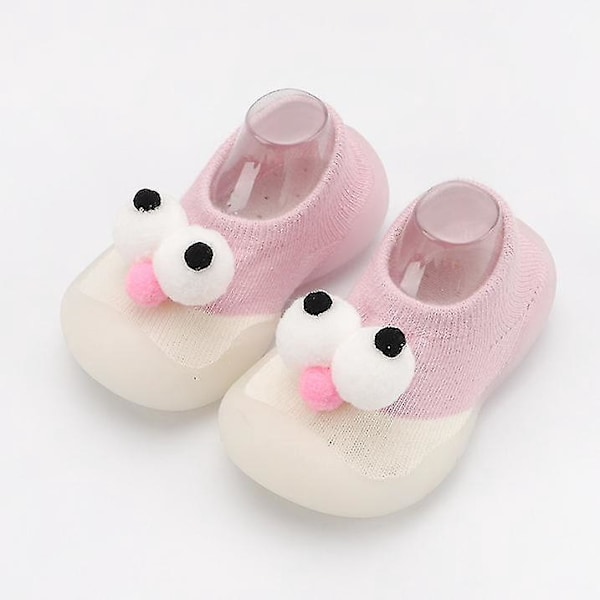 Cartoon Baby Girl Non-slip Cotton Socks with Rubber Soles E 6-12 Months