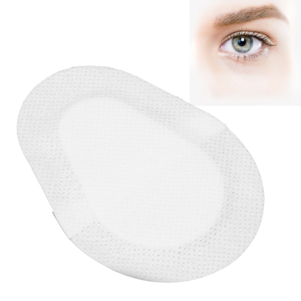 Steriilit kuitukangastyynyt Ovaalinmuotoiset silmätyynyt Haavojen hoitolappu silmien suojaamiseksi (7 x 9 cm)