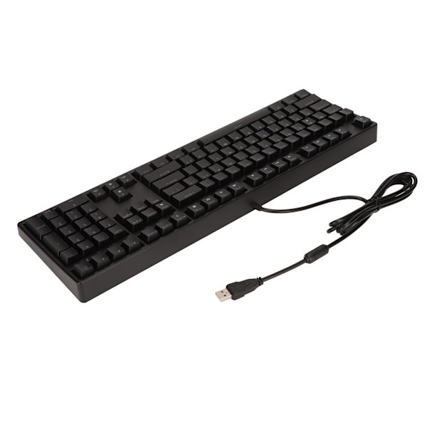 Mekanisk tastatur Brun Switch 108 Key Ergonomisk One Key Kalkulator Funksjon Kablet tastatur for hjemmekontor
