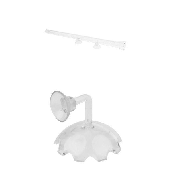 Akvarium Fisketank Rejer Fodring Madskål Bakke Med Foderrør 400mm