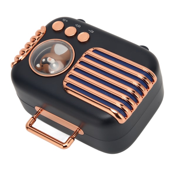 Bluetooth 5.0 kaiutin 5W stereotuki Muistikortti Kannettava langaton minikaiutin MP3-matkapuhelimille Kannettavat tietokoneet Musta