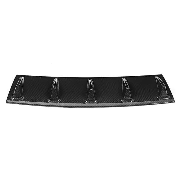 Universal Bakre Stötfångare Läpp Diffuser 5 Fena ABS Kolfibertextur 584mm/23tum