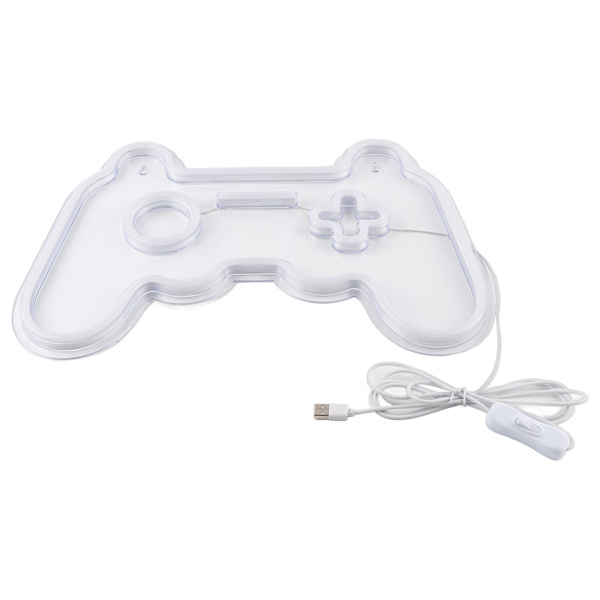 LED Neon Lights Gamepad USB Power Lampa Inomhusrumsdekoration för Bar Vardagsrum