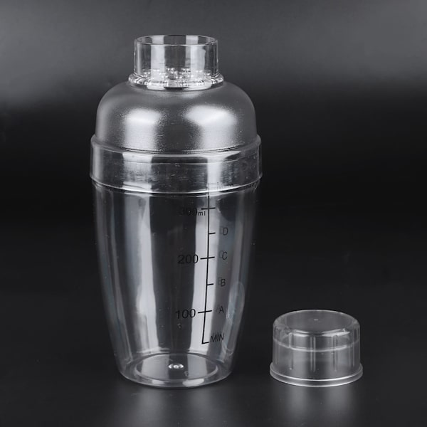 PC Cocktailshaker med skala Mælketekande Juicer Vinkop i plast til hjemmet Bar Butik 350ml