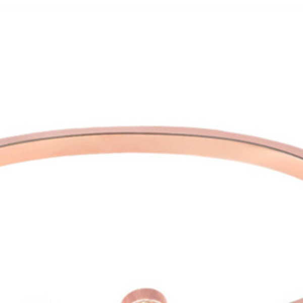 4-klöverarmband i roséguldpläterad legering, lyckobringande armband med 4 klöver i legering, accessoar