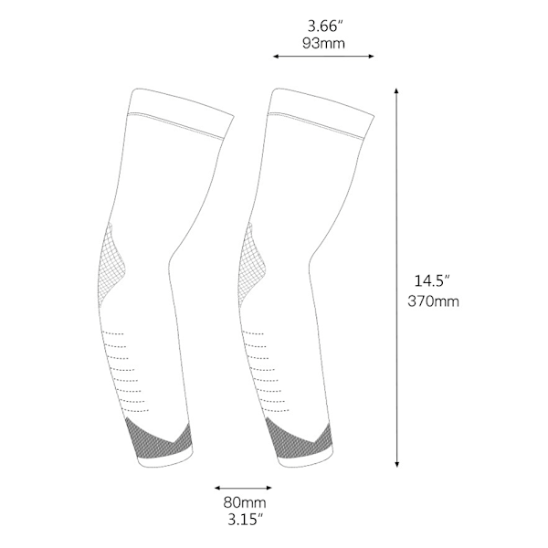 1 par unisex UV-beskyttende armkjølingsermer i is-silke, armdeksel for utendørs sykling, fiske, fotturer, grå, fri størrelse