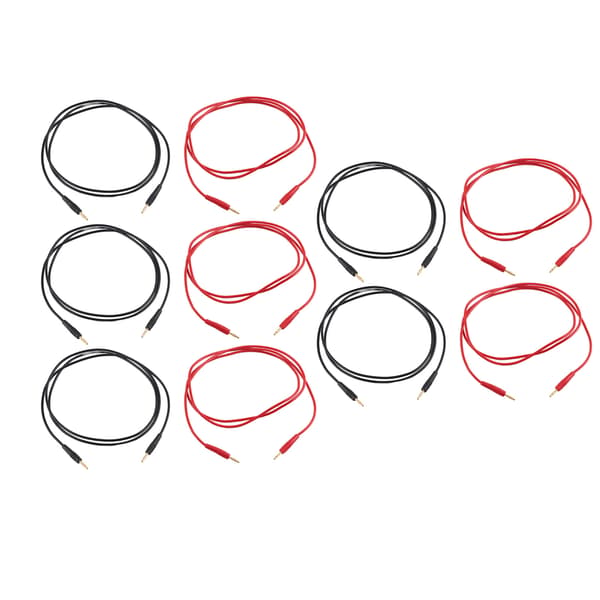 5 sæt banan testledning testkabel han til han 2 mm 30V AC 60V DC 10A tilbehørssæt