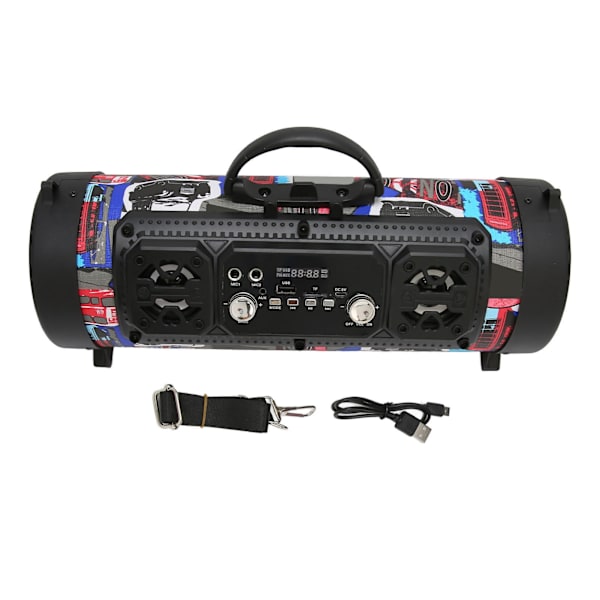 Bluetooth -kaiuttimet Graffiti RGB Langaton kaiutin ääniliitännällä subwooferilla kotijuhliin ulkona retkeilyyn