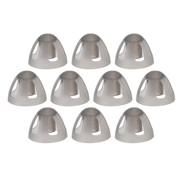 10 stk Høreapparater Dome Myke åpne kupler Sorte lag erstatninger Ørepropp for eldre Hørselshemmede MenneskerMedium 8mm/0.31in