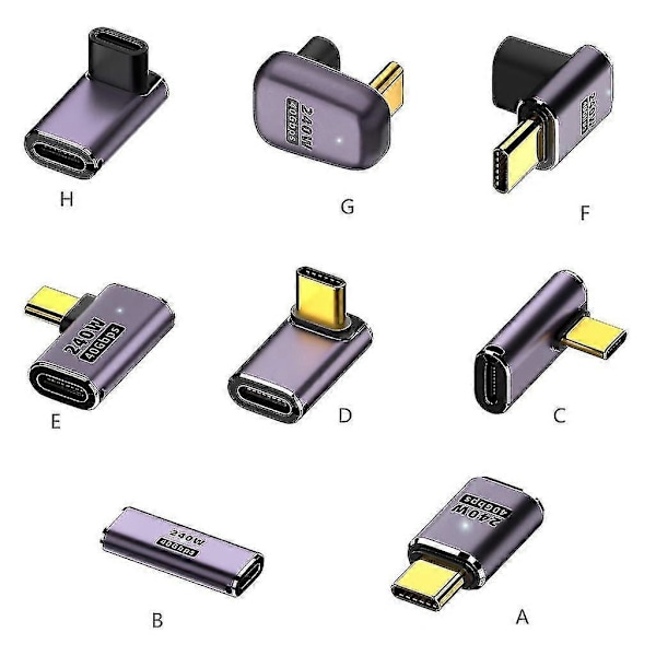 Oplader Konnektor Høj Hastighed Usb C Otg U-formet Lige Vinkel Han Til Hun Side Albue
