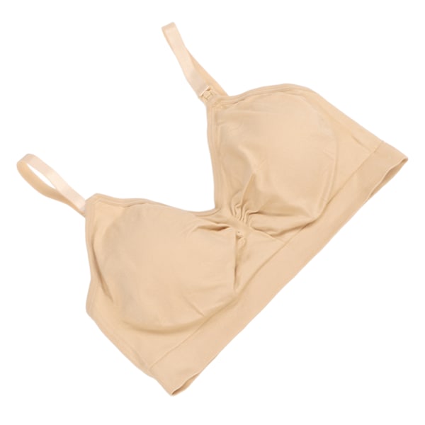 Hands Free Pump BH Ger Stöd Osynlig Tunn Bekväm Hudfärg Amnings BH för Hemma Utomhus Kontor XL