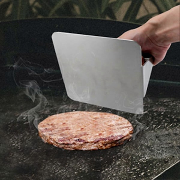 Fyrkantig Köttpress Hamburgerpress för Grillning av Köttfärsbiffar