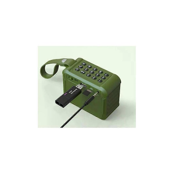 W28 Utendørs Walkman-spiller Radio Bluetooth Høyttaler Liten Lyd Håndradio grønn