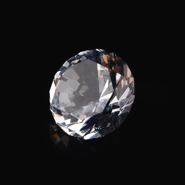 40 mm klar krystall diamantkuttet glasssmykker Papirvekt bryllup hjemmeinnredningsgave