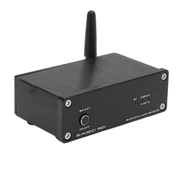 Bluetooth 5.1 Effektforstærker Lavt strømtab Effektfuld Dekodningsformat Hjemmelydsforstærker 110‑240V Sort EU-stik