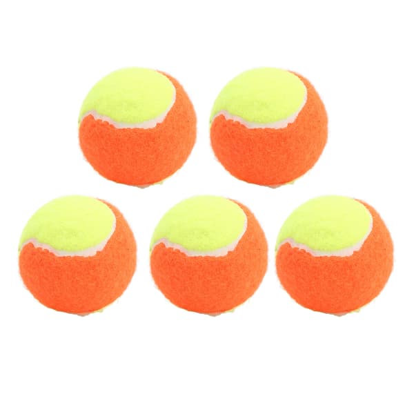5 stk. 6 cm Gummibold til Tennis Elastisk Squashbold Trykaflastende Bolde til Træning Underholdning Orange