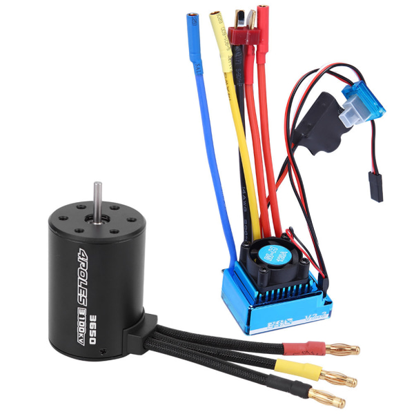 3650 moottori 3100KV harjaton ESC RC lisävaruste varaosa 1/10 RC automalliin (120A )