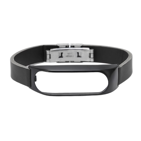 Smartwatch-reim i skinn med erstatningsrem i skinn og legeringsskal med skrutrekker for Tomtom Touch-klokke, svart rem, svart skall