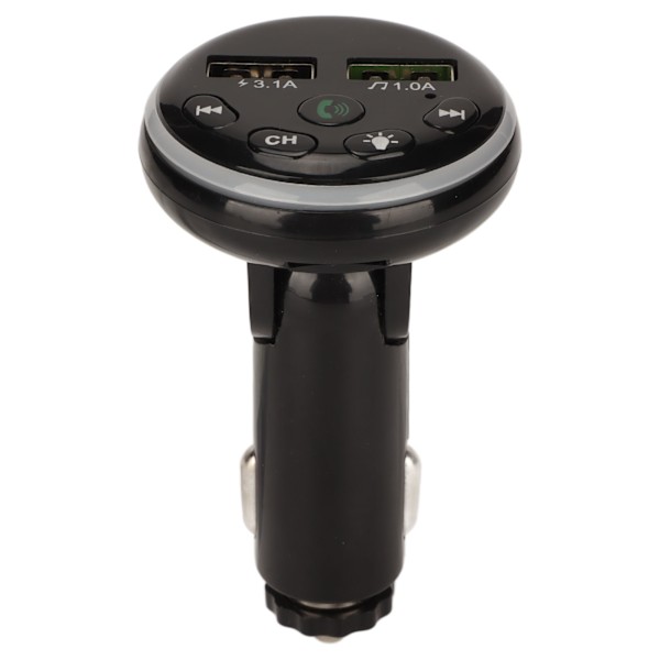FM-sändare Biladapter Ambient Light Design Handsfree Ringer Automatisk power Minnesfunktion USB2.0 Billaddare F13