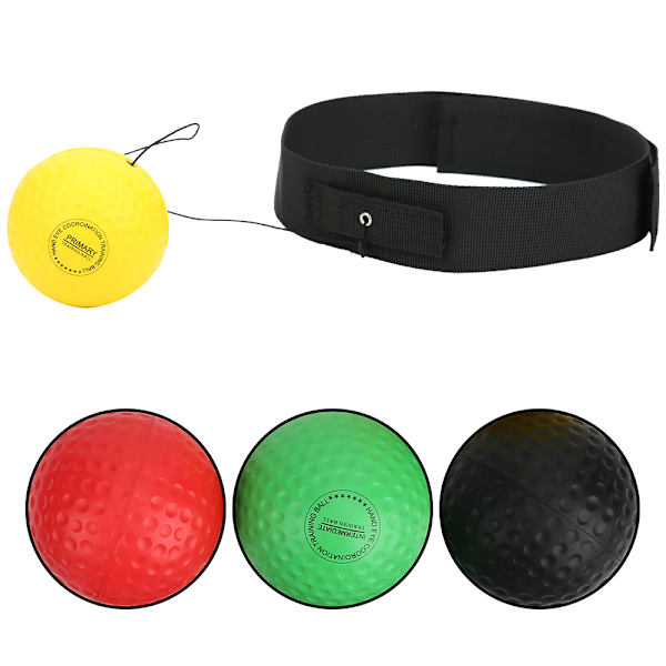 4 Bollar Boxning Träningsboll Huvudmonterad Justerbar Pu Foam Sport Fitness Utrustning