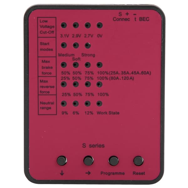 1:10 RC Bil Programmeringskort Fjernkontrolltilbehør for Elektronisk Hastighetskontroller