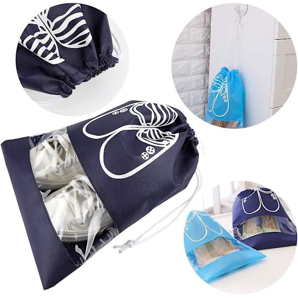 Pearl Dust Skoställ Set (10 st, Mörkblå, Stor)