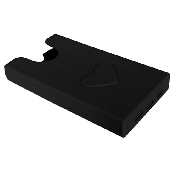 Strandtaske Telefonholder Silikone Telefon Etui Pungholder Indsæt Tilbehør Sikker Fastgørelse Hold Telefon Ved Hånd Sort
