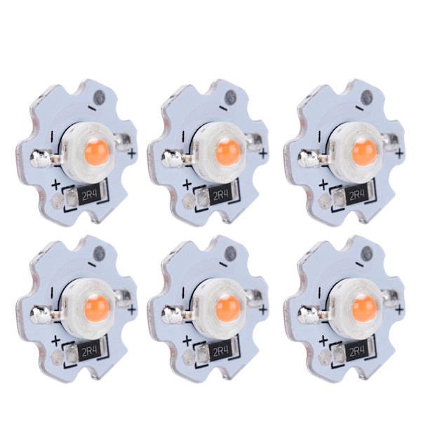 25 st 5V LED-chips 200LM 3W LED-lampor med hög effekt för DIY-belysningsarmaturer Rosa ljus 380‑840NM