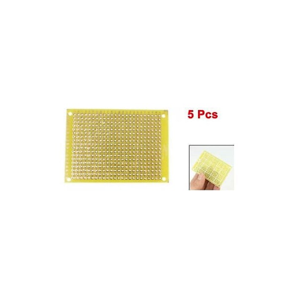 5st Elektroniska komponenter koppar PCB DIY prototypkort 5cm x 7cm