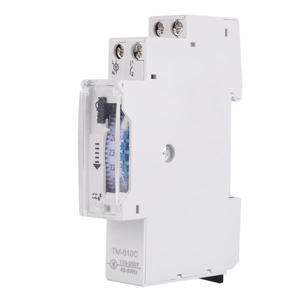 Tidsbrytare Hög Noggrannhet 1P Skena Intelligent Timer för Gatubelysning TM610C 220V