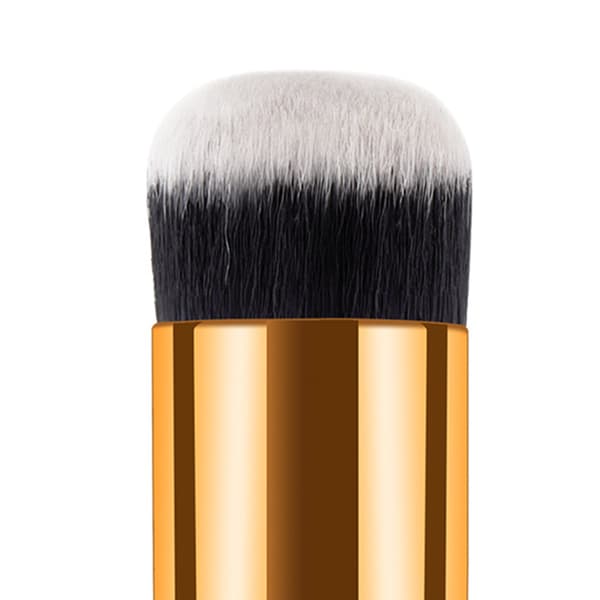 Makeupbørste Bløde børster Sød Stilfuld Bærbar Kosmetikbørste Professionelle Makeupværktøjer Pink Guld