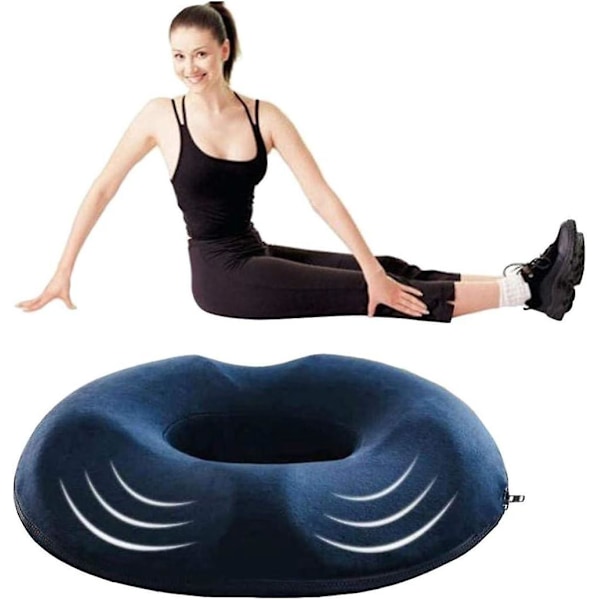 Donut Sittdyna, Ortopedisk Kudde för Hemorrojder, Ergonomisk Anti-Decubitus Kudde, för Stol Kontor Bil Rullstol, 44cm x 41cm