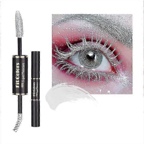 Vandtæt Dobbeltsidet Farve Mascara - Langtidsholdbar & Anti-Sved - Tyk & Bukkerende SORT