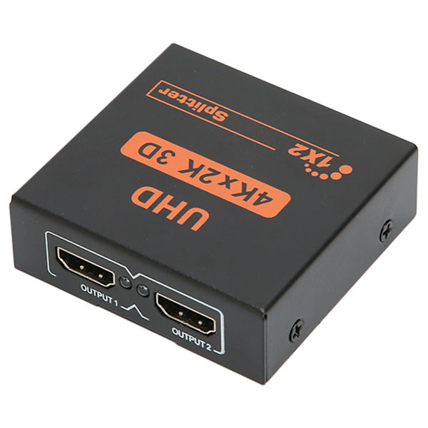 HD Multimedia Interface Splitter 1 inn 2 ut støtter 4K ved 30Hz 3D HD Multimedia Interface Switcher US Plug 100‑240V