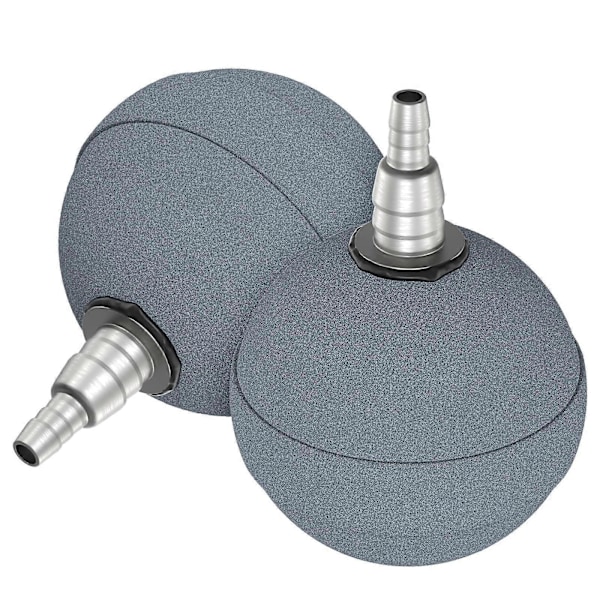 Akvarium 5cm Luftstein Ball Boble Diffuser Utløserverktøy for Luftpumper Akvarier Bøtter Dammer og DWC Reservoarer, 2 Pakning