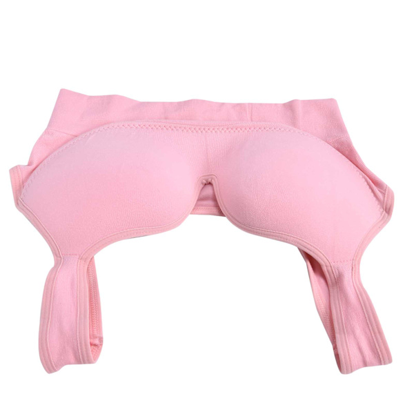 Bekväm stödbehå för kvinnor, hel täckning, trådlös sovbehå, amningsbehå, rosa, XL
