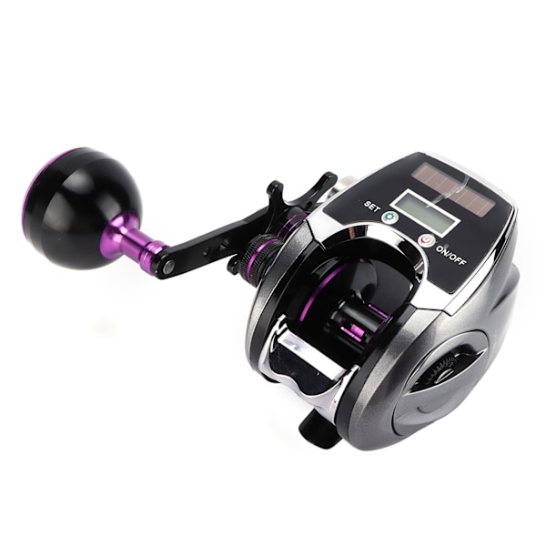 Vattentät digital display baitcastingrulle 8.0:1 hastighetsförhållande 18+1 lagernummer fiskerulle räknare (vänster hand)