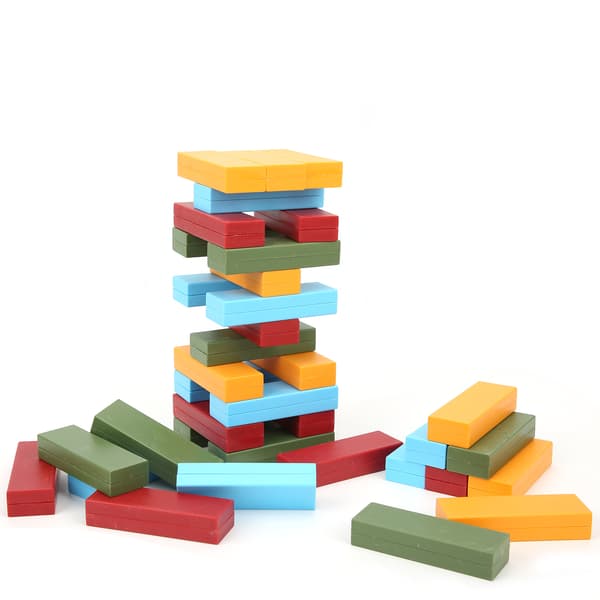 Pedagogiska plastblock för barn Staplingsspel Tumlande torn Balanseringsbräda Set
