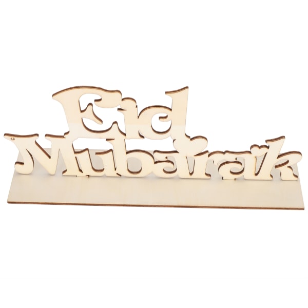 Träbokstavsdekorationer Eid Mubarak Decors Hängande dekoration Ramadan Craft Supplies