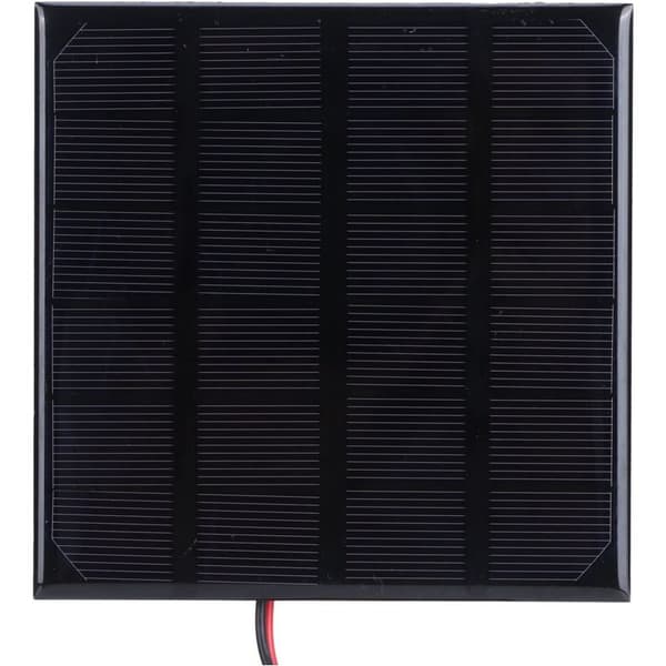2W 6V solpanel med klemmer til gør-det-selv-oplader til legetøj og lamper